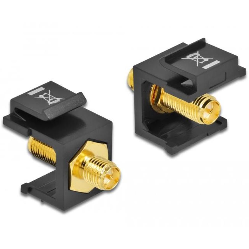 RP-SMA Buchse zu RP-SMA Buchse Keystone Modul 50 Ohm