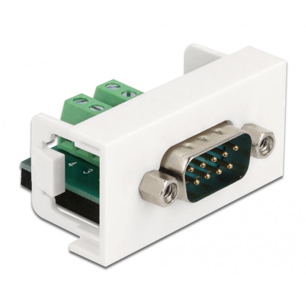 Delock Easy 45 Modul D-Sub 9-poliger Stecker auf 10-polige Klemmleiste - Delock