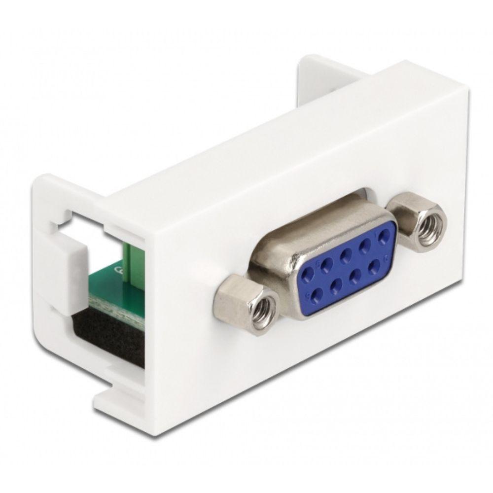 Delock Easy 45 Modul D-Sub 9-polige Buchse auf 6-poligen Steckerblo - Delock