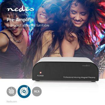 Vorverstärker Eingang: 1x RCA Ausgang: 1x RCA Phono / Plattenspieler - Nedis