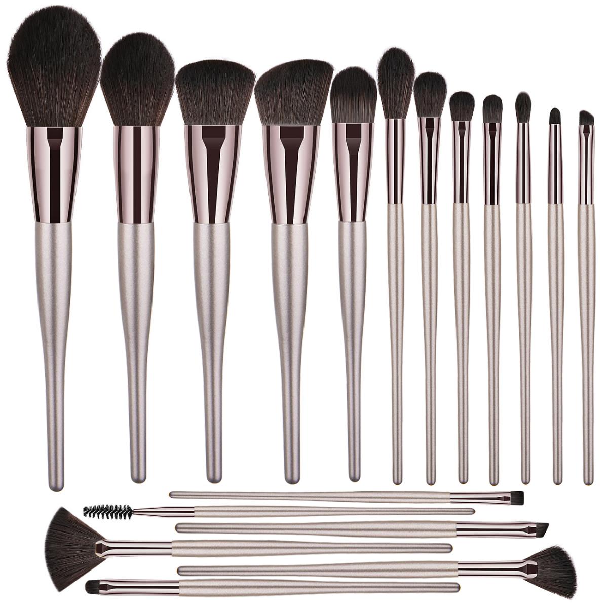 18 teiliges Make up Pinselset Champagner - Able & Borret