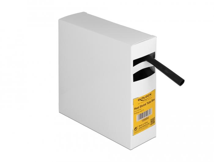 Delock-Schrumpfschlauchbox, mit Innenkleber, Schrumpfrate 3:1, 5 m x - Delock