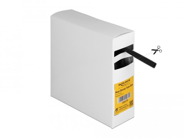 Delock-Schrumpfschlauchbox, mit Innenkleber, Schrumpfrate 3:1, 5 m x - Delock