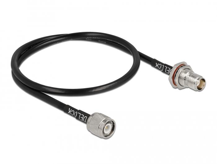 Delock Antennenkabel TNC Stecker auf TNC Buchse RG-58 60 cm - Delock