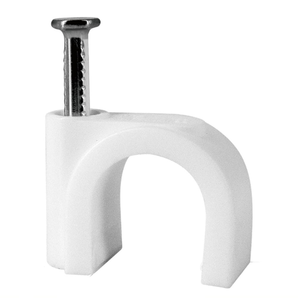 Kabelklemme 7 mm weiß 100 Stk. - Allteq