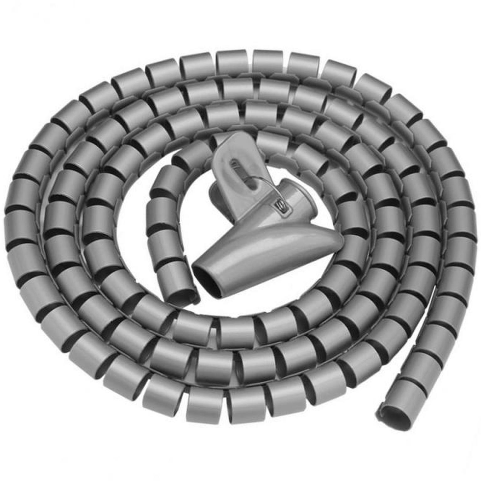 Spiralbindung 200 x 2 cm grau - Allteq