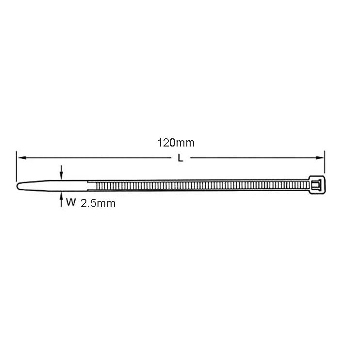 Tie Wrap Kabelbinder - Allteq