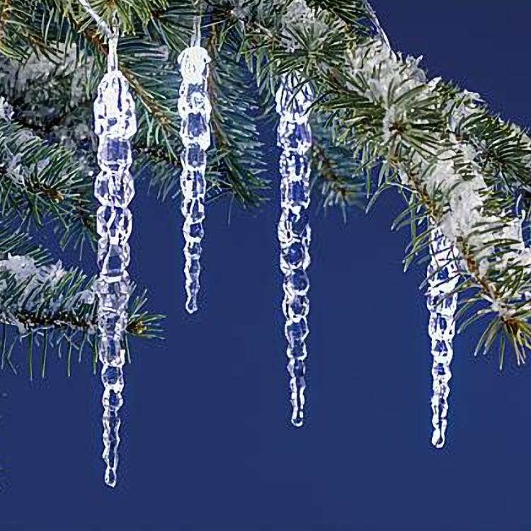 Eiszapfen-Lichterkette - LED-Weihnachtsbeleuchtung für innen und außen - 40 Lichter - 5,85 Meter - kaltweiß