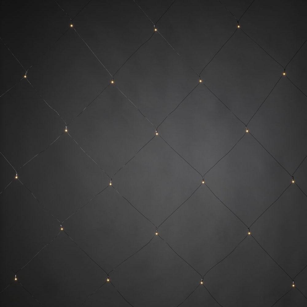 Net lighting - led weihnachtsbeleuchtung für innen und außen - 32 lichter - 1 meter - warmweiß