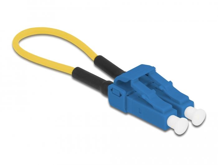 Delock LWL Loopback Adapter LC / UPC Singlemode blau - Delock
