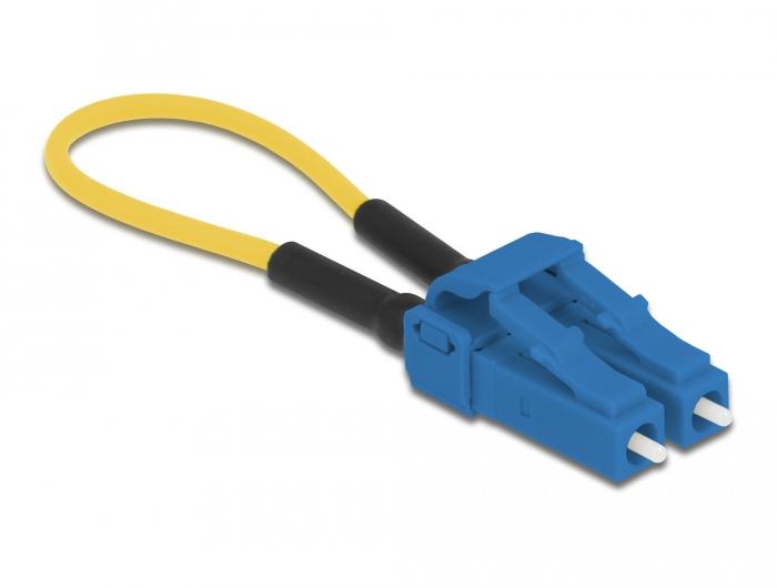 Delock LWL Loopback Adapter LC / UPC Singlemode blau - Delock