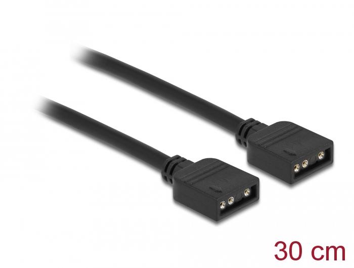 Delock RGB Anschlusskabel 3-polig für 5 V RGB / ARGB LED Beleuchtung 30 cm - Delock