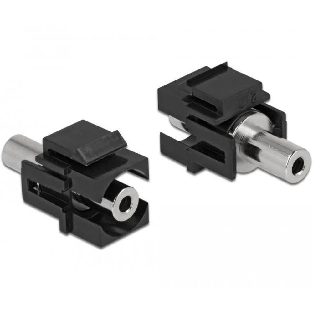 Delock Keystone-Modul Klinkenstecker 3,5 mm 3-polig auf Klinkenstecker