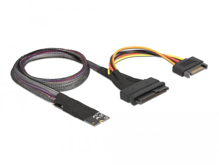 Delock M.2 Key M auf U.2 SFF-8639 NVMe Adapter mit 50 cm Kabel - Delock