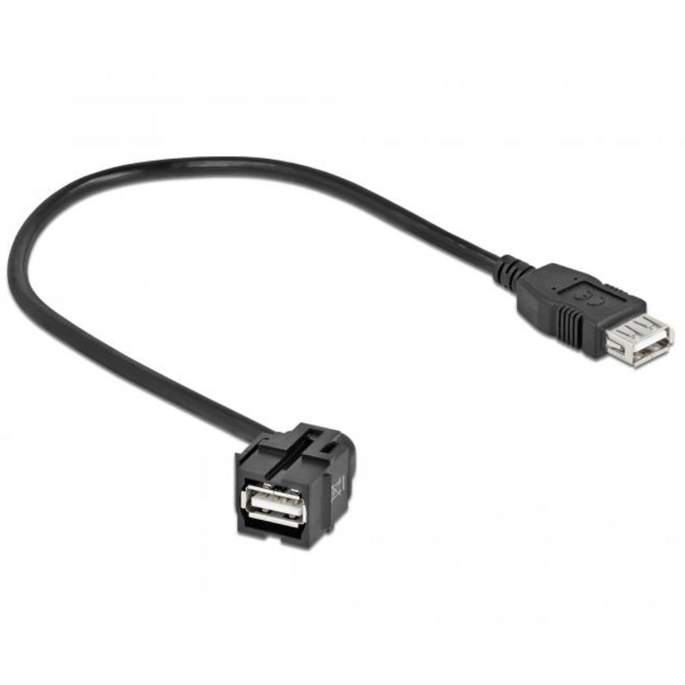 Delock Keystone Modul USB 2.0 A Buchse 110 > USB 2.0 A Buchse - Delock