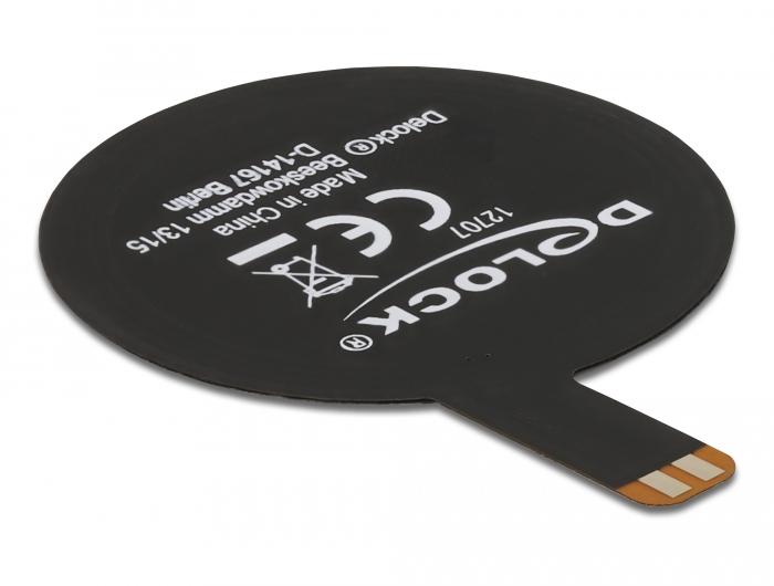 Delock NFC 13,56 MHz Antenne SMT FPC rund innen schwarz selbstklebend - Delock
