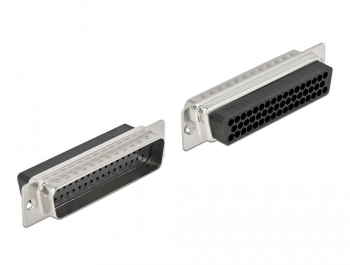 Delock D-Sub HD 50 Pin Crimp Stecker, Metall - Delock