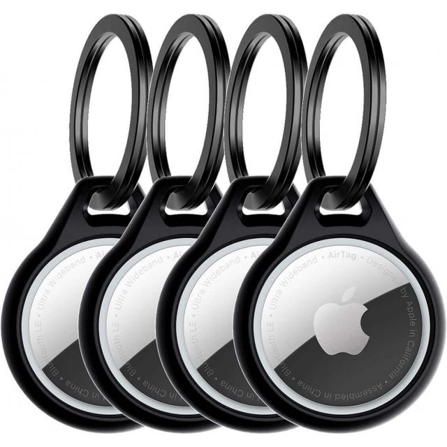 Apple AirTag Schlüsselanhänger-Set - schwarz - Itskins