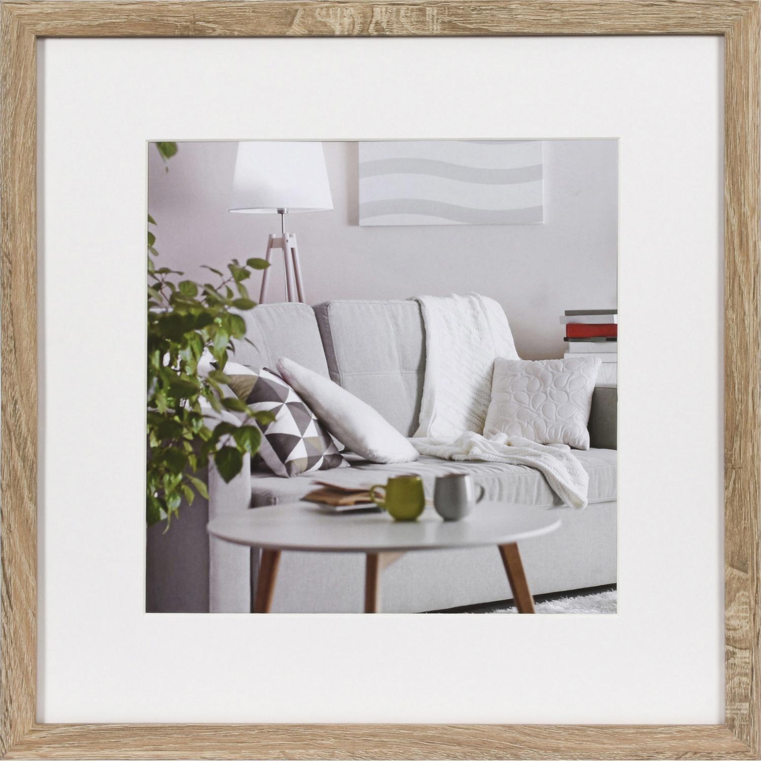 Bilderrahmen Modern - 70x70cm - Hellbraun