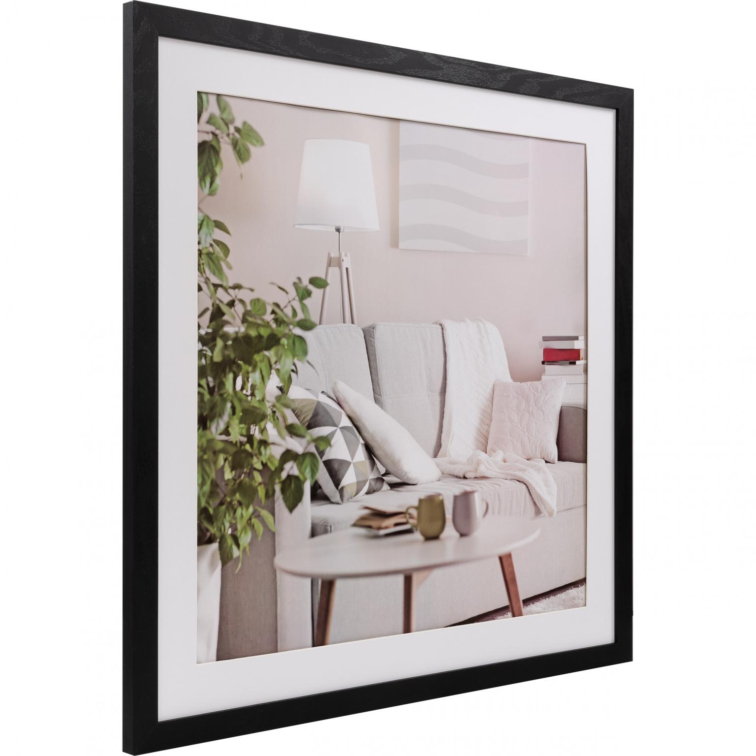 Bilderrahmen Modern - 70x70cm - Schwarz