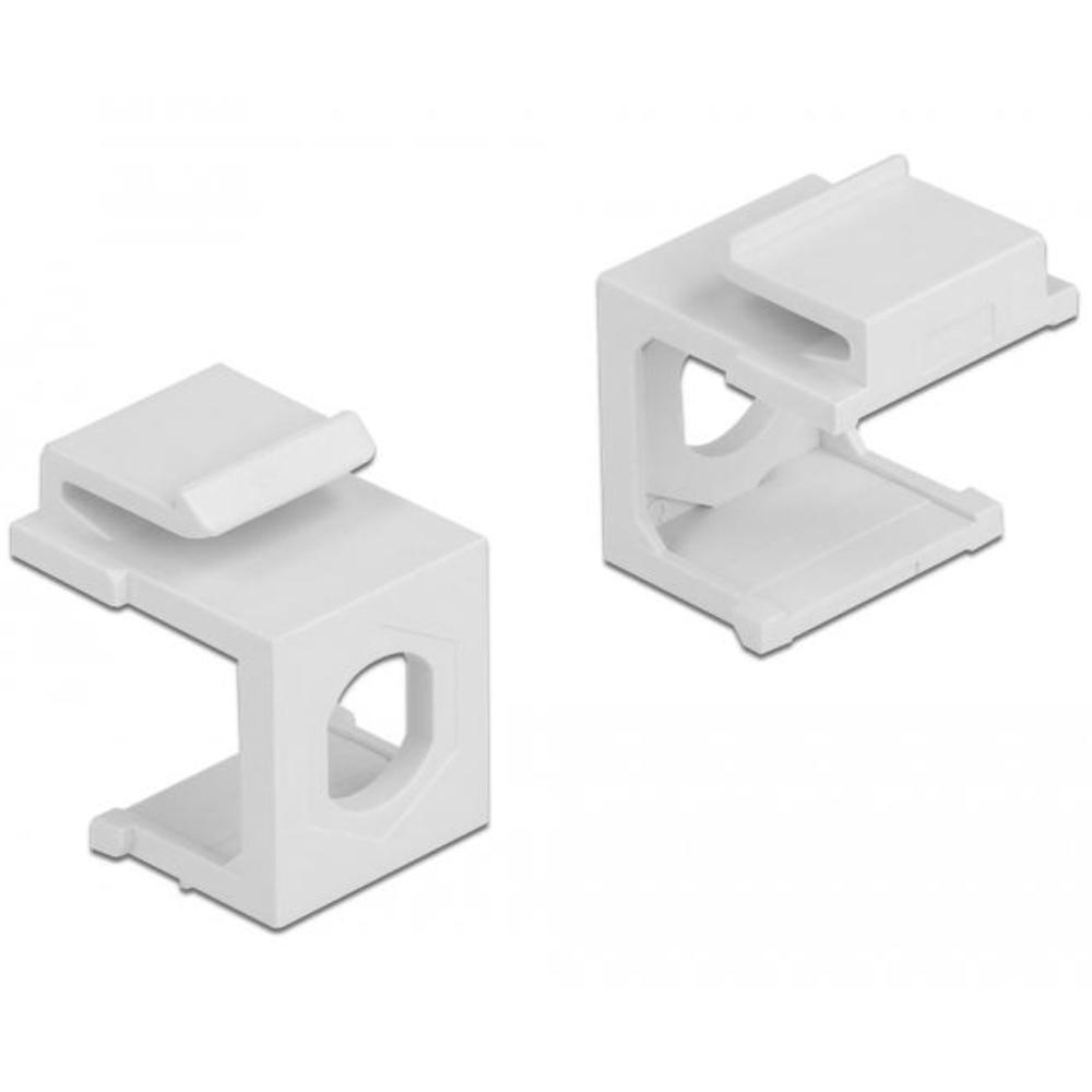 Delock Keystone Abdeckung weiß mit 8,0 mm Durchführung 4 Stück - Delock