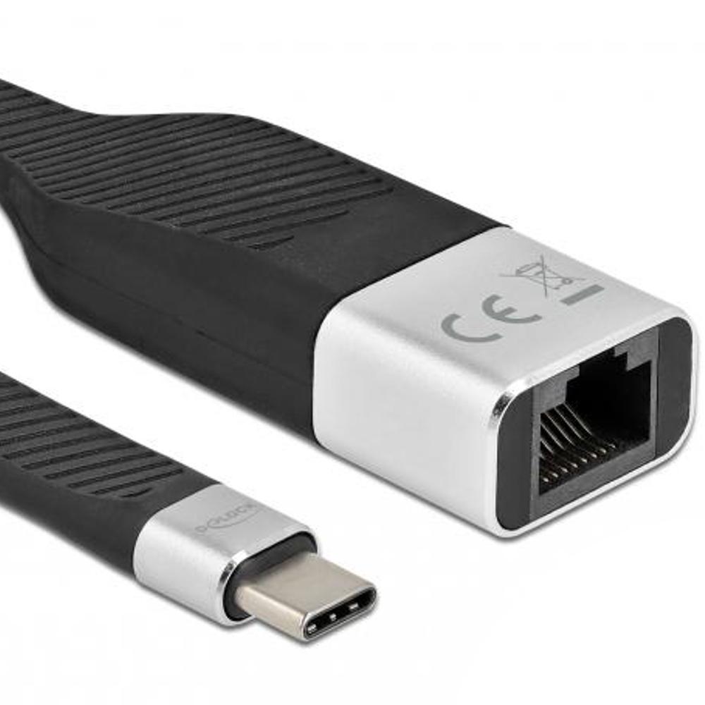 Delock FPC Flachbandkabel USB Type-C™ zu Gigabit LAN 10/100/1000 Mbps 15 - Delock