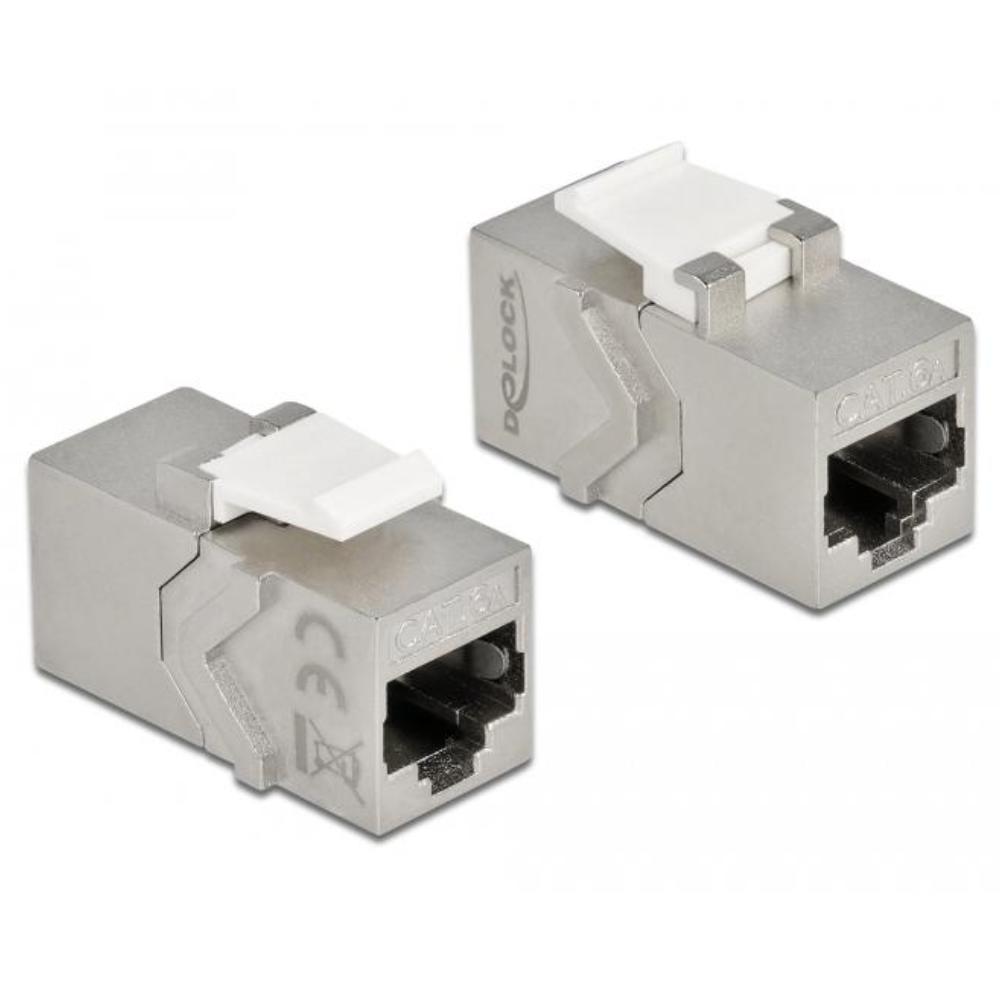Delock Keystone Modul RJ45 Buchse zu RJ45 Buchse Cat.6A - Delock