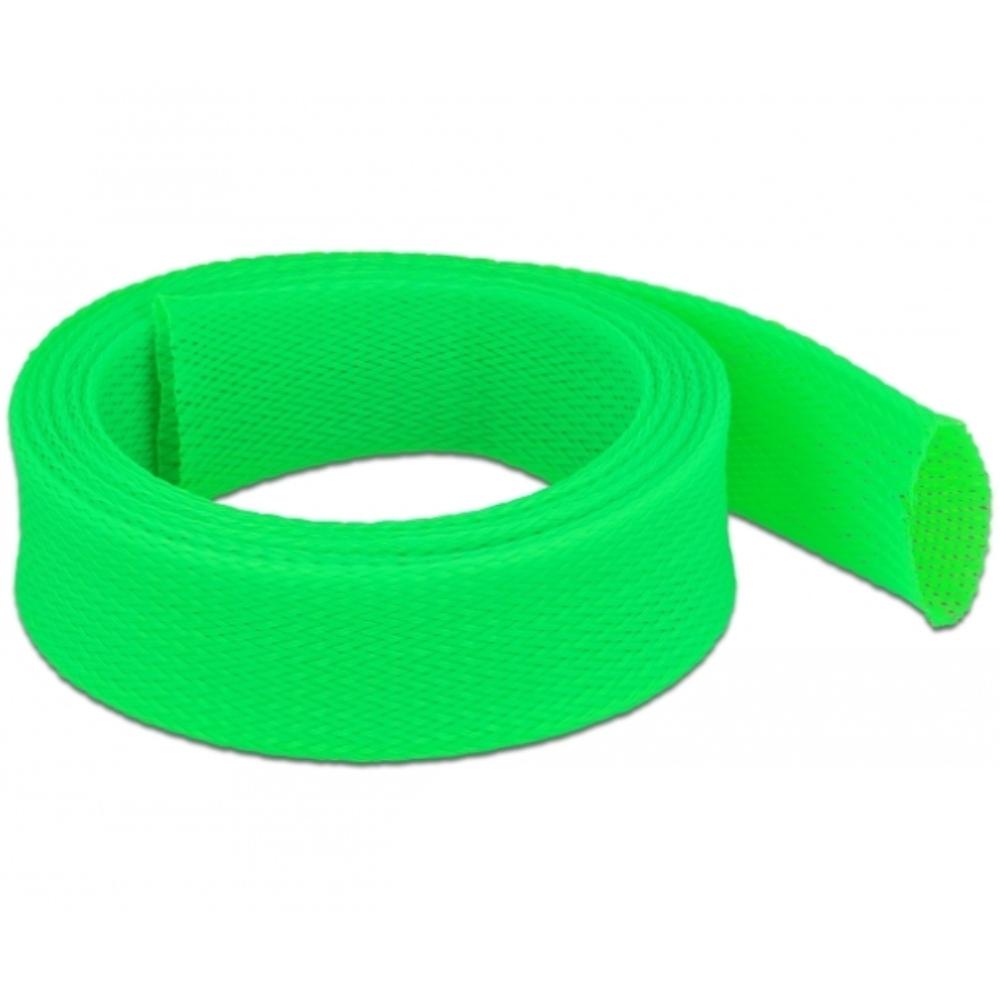 Delock Geflechtschlauch dehnbar 2 m x 38 mm grün - Delock
