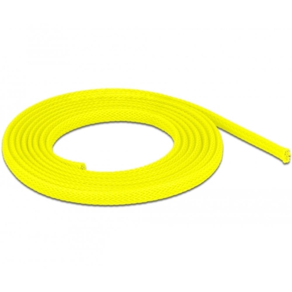 Delock Geflechtschlauch dehnbar 2 m x 6 mm gelb - Delock