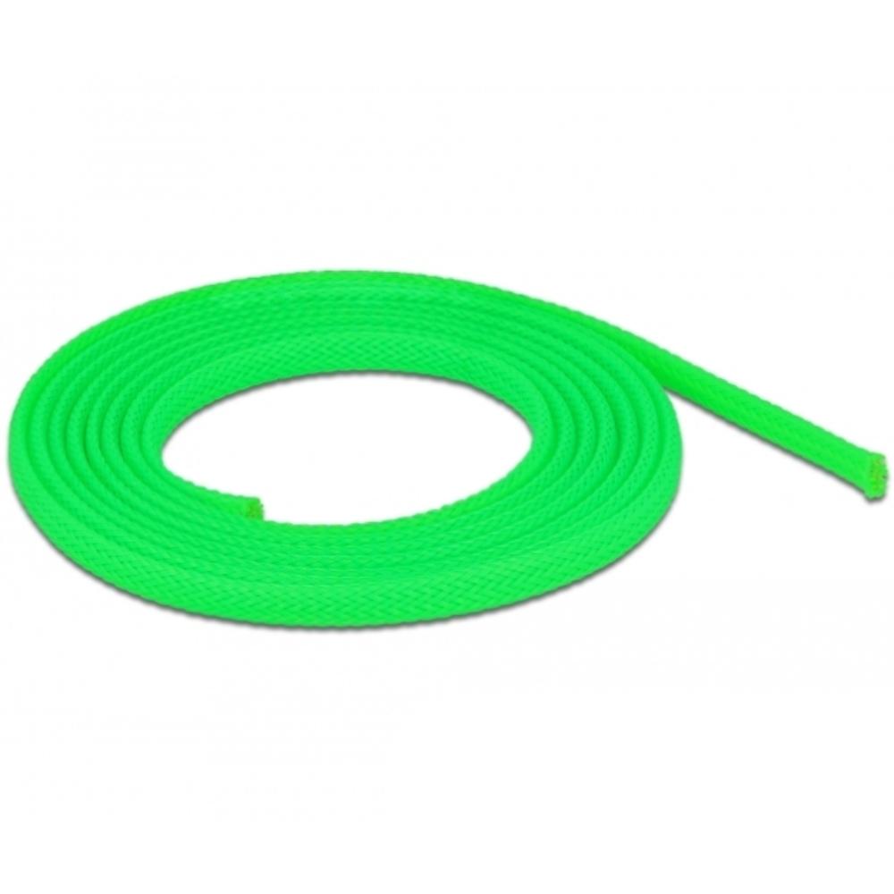 Delock Geflechtschlauch dehnbar 2 m x 6 mm grün - Delock