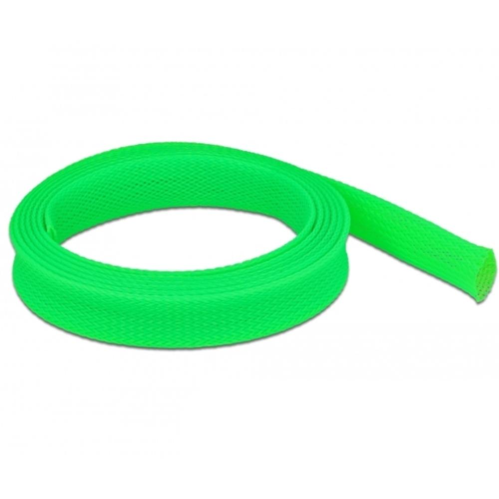Delock Geflechtschlauch dehnbar 2 m x 19 mm grün - Delock