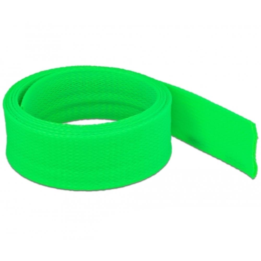 Delock Geflechtschlauch dehnbar 2 m x 50 mm grün - Delock