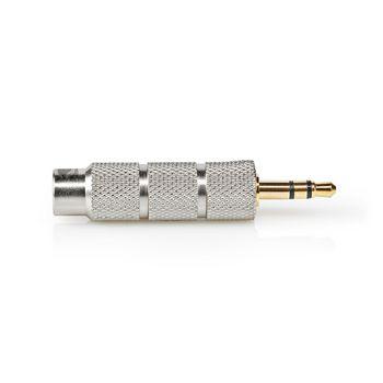 Stereo-Audioadapter 3,5 mm Männlich 6,35 mm Female Vergoldet Recht - Nedis