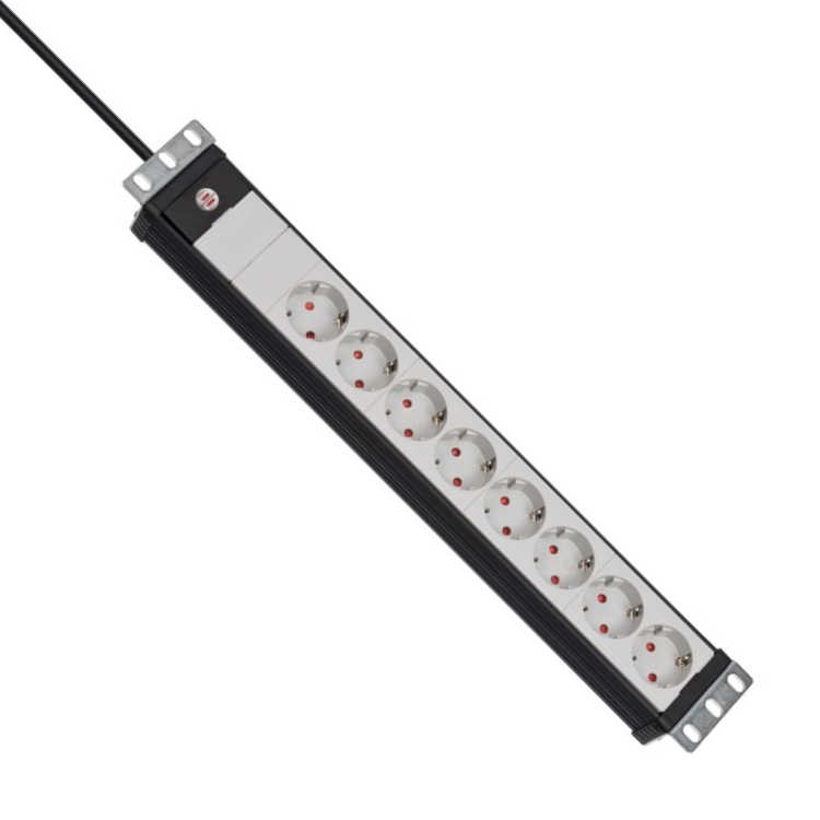 Premium-Line 19-Zoll-Mehrfachsteckdose 8-fach