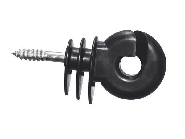 Ringisolator groß schwarz Durchgehende Auflage (25 Stück) - Corral