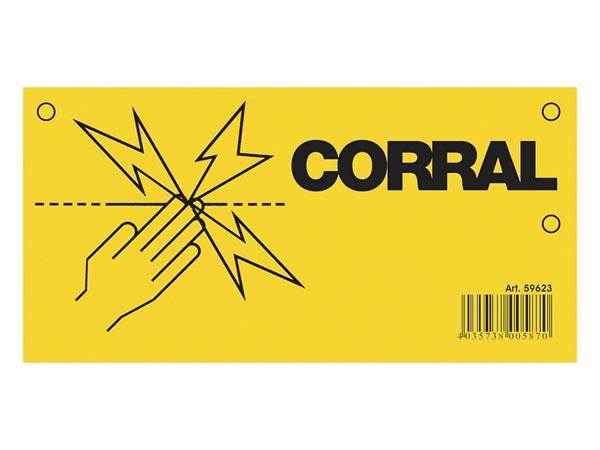 Warnschild Corral - Corral