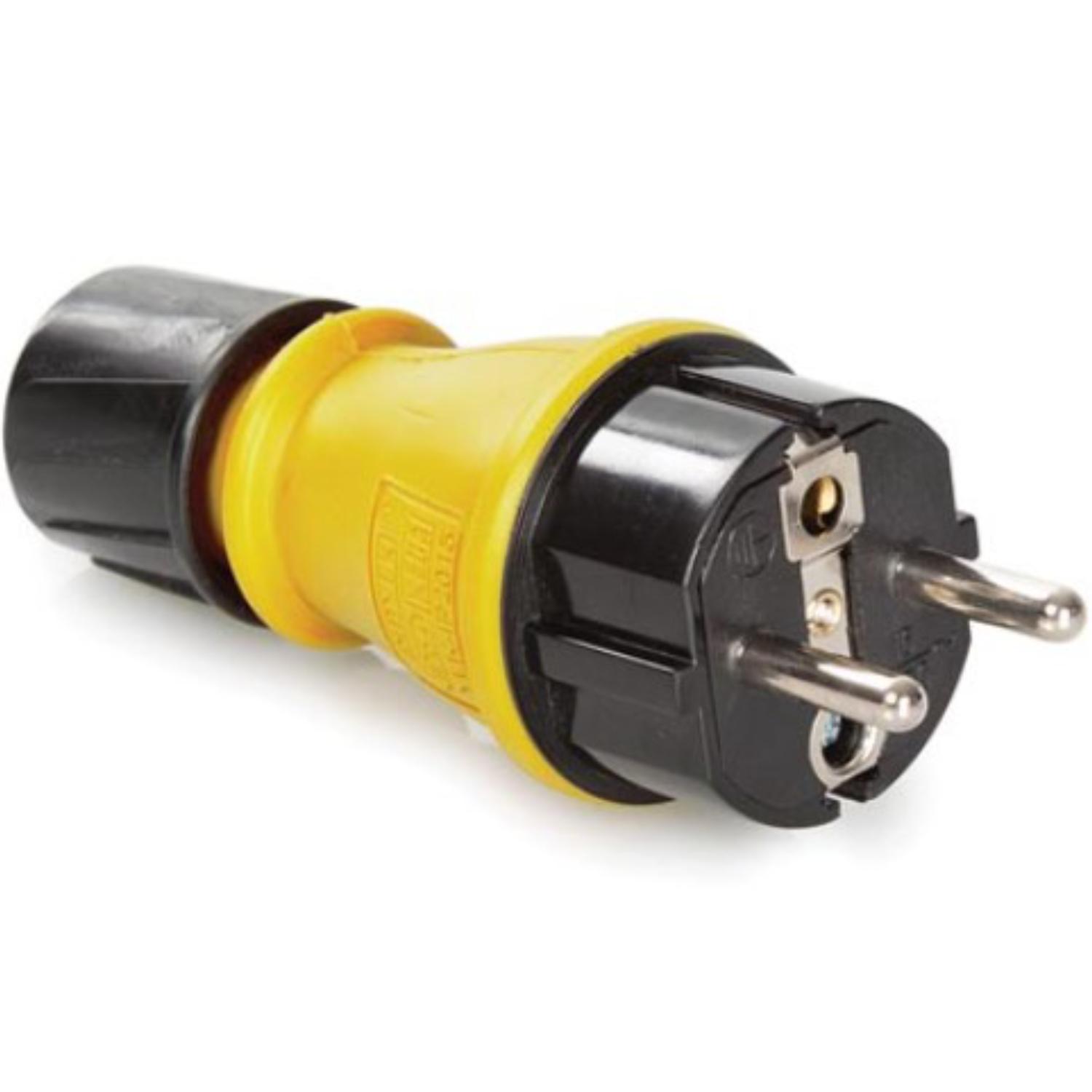 AUSSENSTECKER MIT DECKEL UND KABELVERSCHRAUBUNG - STIFTERDUNG/SCHUKO - IP54 - Perel