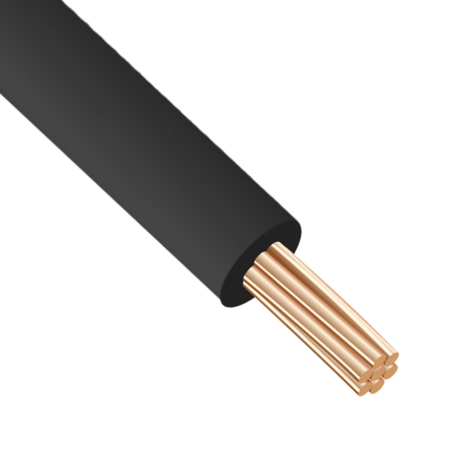 STROMKABEL - SCHWARZ - 100 m - HQ-Power