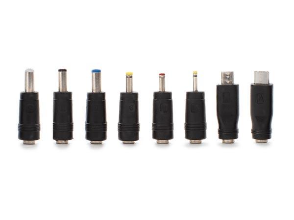 SET MET 8 UNIVERSELE DC PLUGGEN für MANNELSTECKER 2,1 x 5,5 mm - HQ-Power