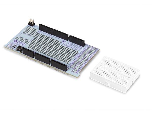 PROTOSHIELD PROTOTYPING-BOARD MIT MINI-BREADBOARD FÜR ARDUINO® MEGA - Whadda