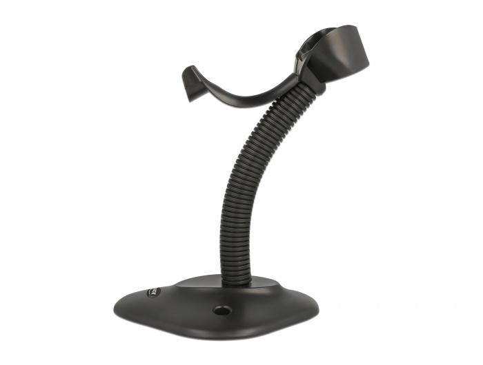 Delock Barcode Scanner Standfuß mit Halterung flexibel schwarz - Delock