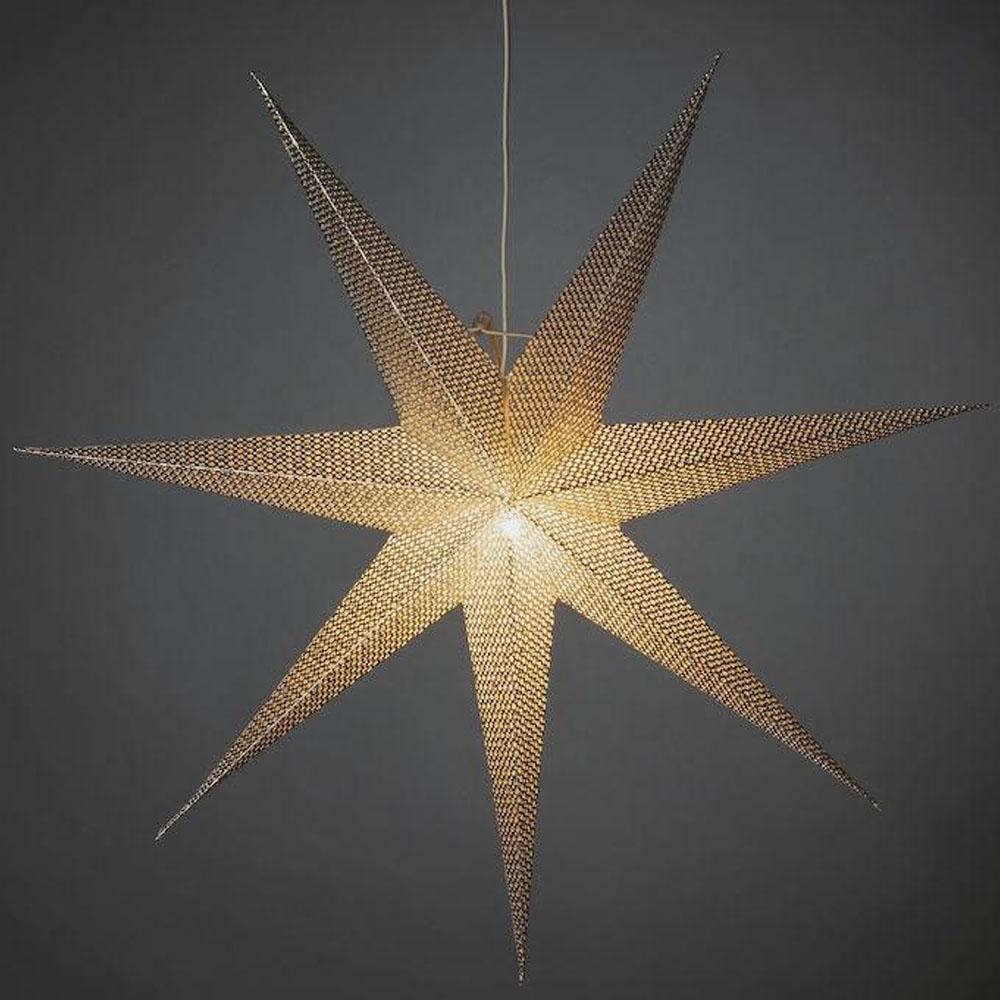 Weihnachtsstern - Weihnachtsbeleuchtung für innen - 1 Licht - 78 x 78 cm - warmweiß