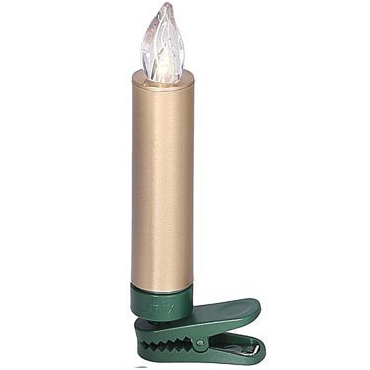 Kerzenlampe - LED-Weihnachtsbeleuchtung innen - 12 Lichter - warmweiß - 12x AAA