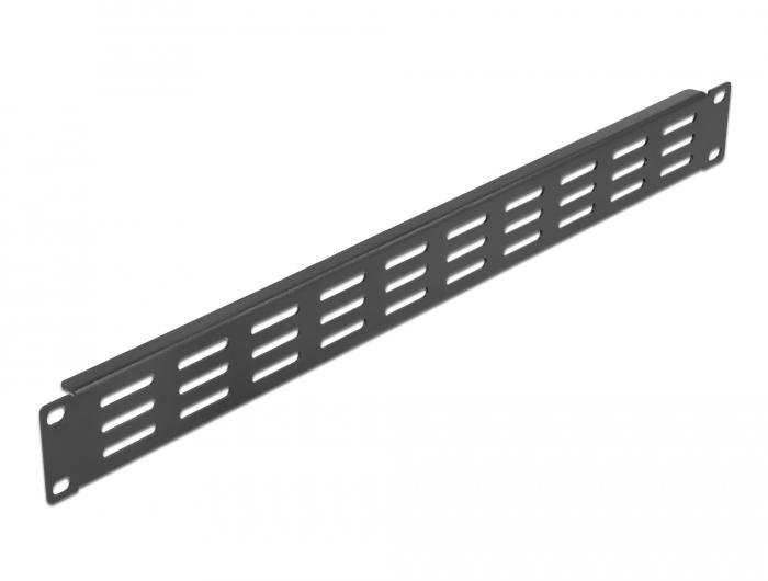 Delock 19″-Netzwerkschrankwand mit Lüftungsschlitzen horizontal 1 HE - Delock