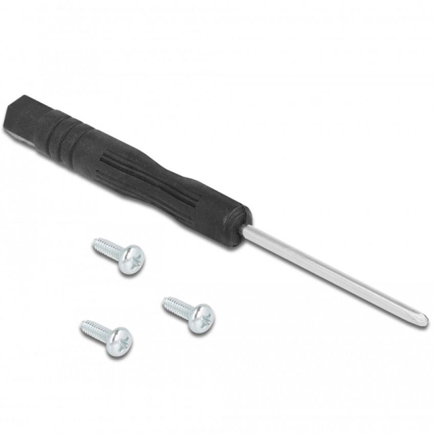Delock-Befestigungssatz für Lichtwellenleiter-Adapter (SC, LC, ST)