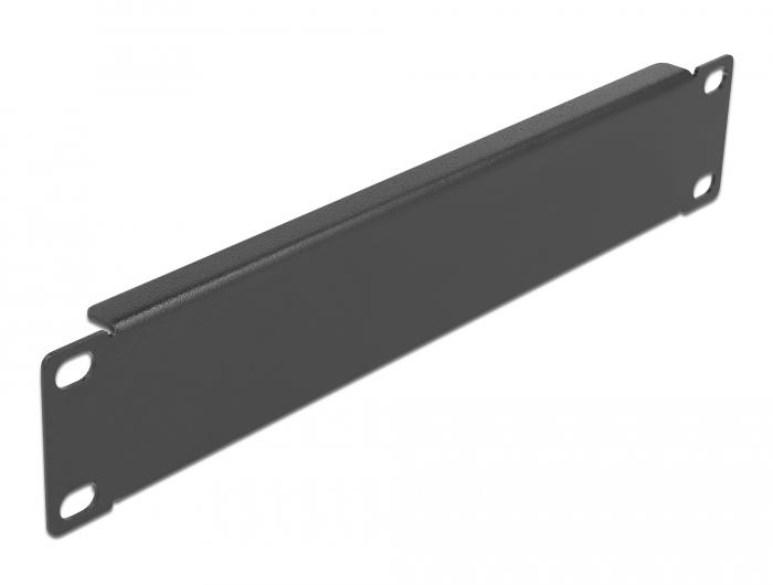 Delock 10″ Netzwerkschrank-Blindabdeckung 1 HE schwarz - Delock
