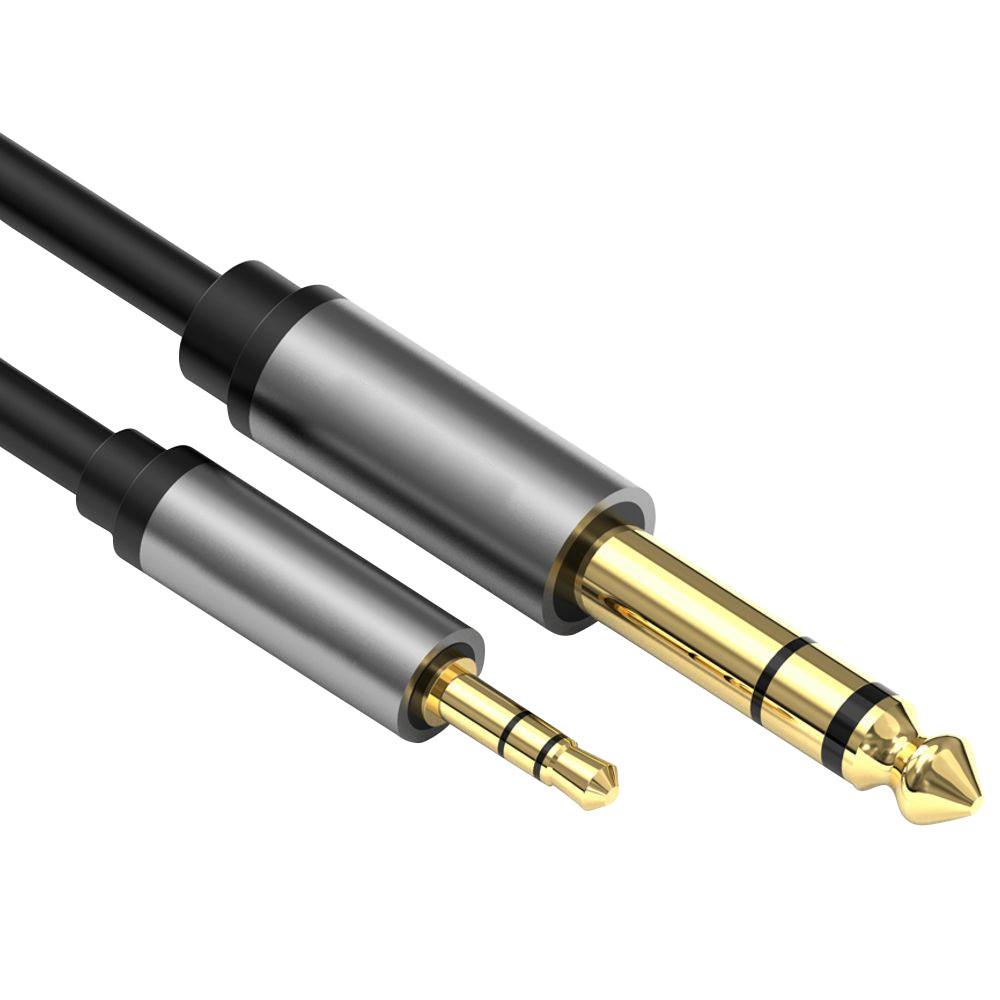 Klinkenkabel - 3,5 mm Stecker - 6,3 mm Stecker - allteq