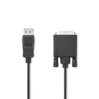 DisplayPort-Kabel DisplayPort Stecker DVI-D 24+1-Pin Stecker 1080p - Nedis