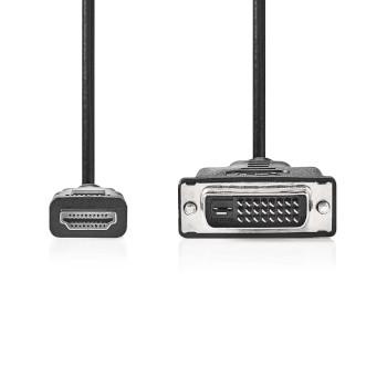 HDMI™ Kabel HDMI™ Connector DVI-D 24+1-Pin Stecker 1080p - Nedis