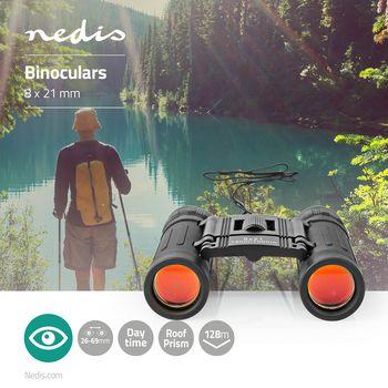 Fernglas Vergrößerung: 8x Objektivdurchmesser: 21 mm - Nedis